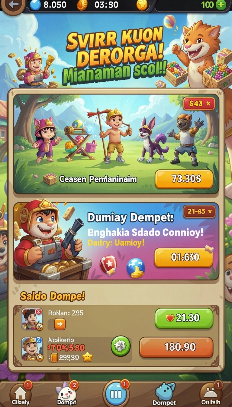 ggg888 - Karakter yang dirancang dengan detail yang menarik.