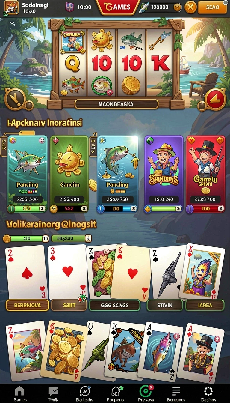 juara666 - Tampilan antarmuka yang intuitif dan menarik.